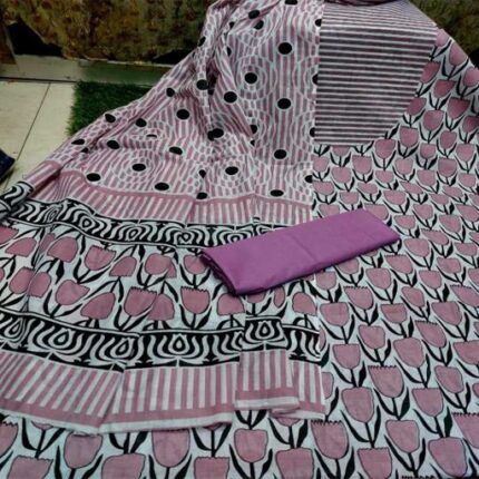 Unstitched Exclusive Three Piece for Women